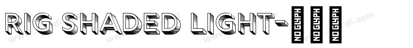 Rig Shaded Light字体转换